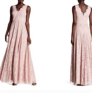 Vera Wang Blush Lace Gown